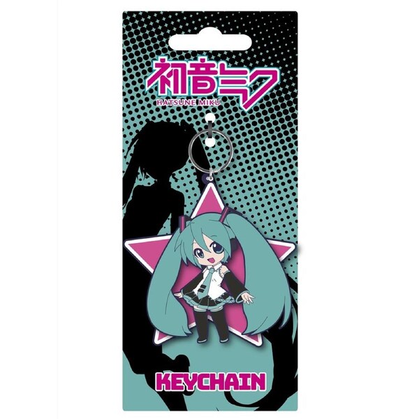 Hatsune Miku Star PVC Keyring