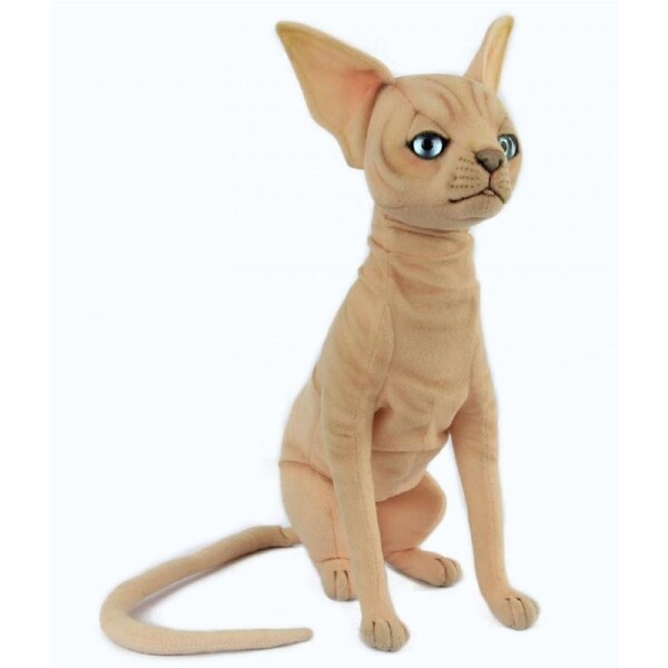 Hansa Plush Toy - Sphynx Cat Sitting 30cm