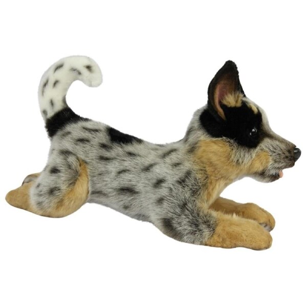 Hansa Plush Toy - Blue Heeler Cattle Dog Laying 32cm