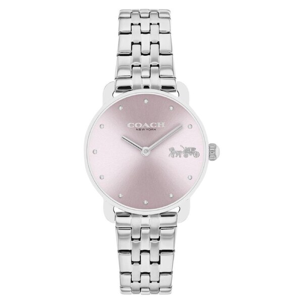 Coach Stainless Steel Pink Dial Women's Watch - 14504301
