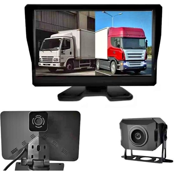 TWO- way 7 inch Monitoring System Truck Dual Camera Surveillance HD Night Vision Rear View Reverse