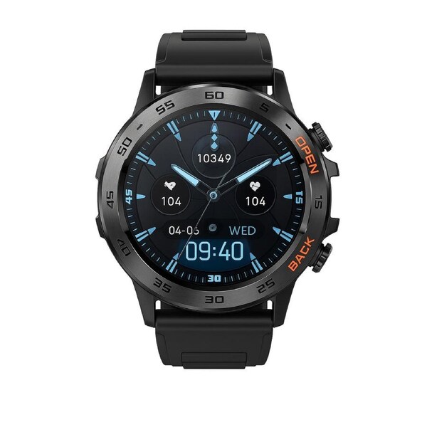 Smart Fitness Watch Sports Fitness Tracker Watch -Silicone Black