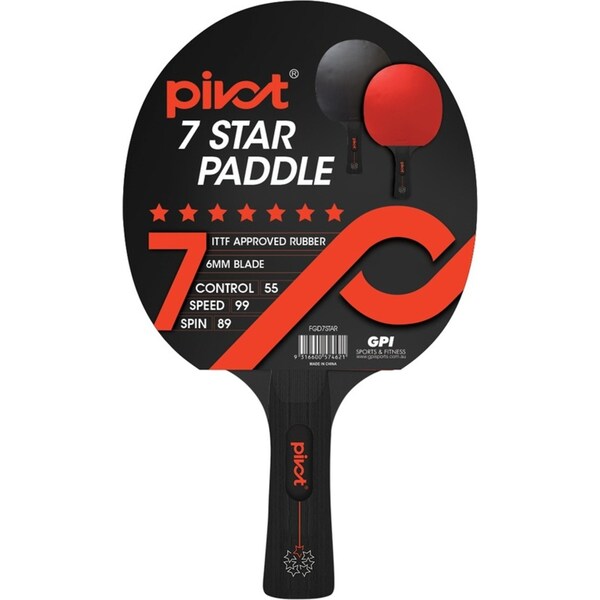 Pivot 7 Star Table Tennis Racquet Ping Pong Paddle Bat Sports Equipment