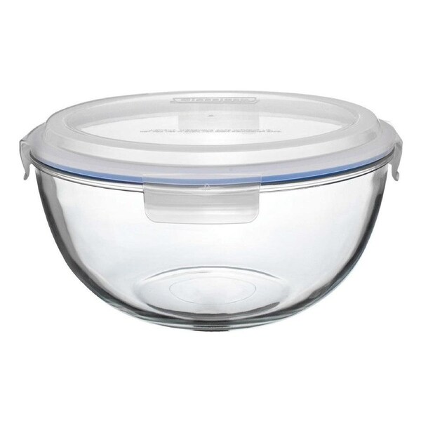 Glasslock Tempered Glass Mixing Bowl with Lid - 6L