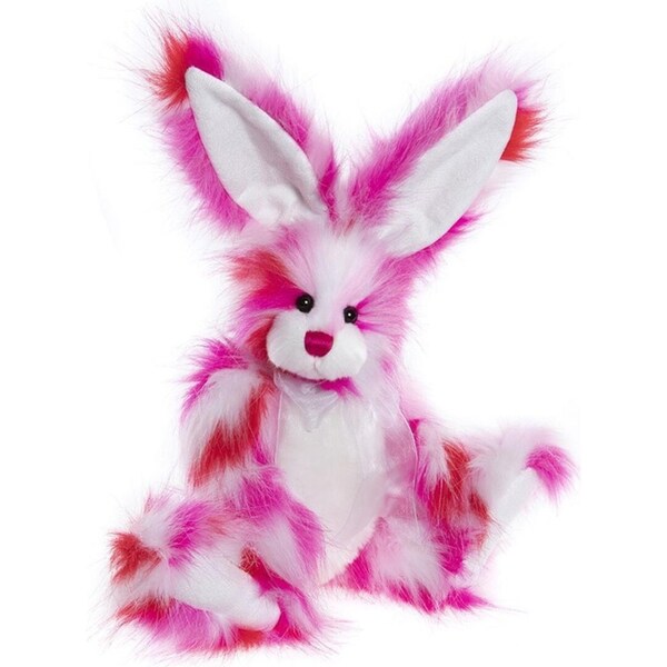 Charlie Bears Sweet Tooth Kids/Childrens Fluffy Cuddly Plush Soft Toy Pink 3y+