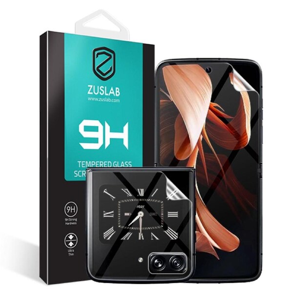 ZUSLAB Screen Protector for Motorola Razr Premium Quality High Definition Flexible TPU Film (Full Set)