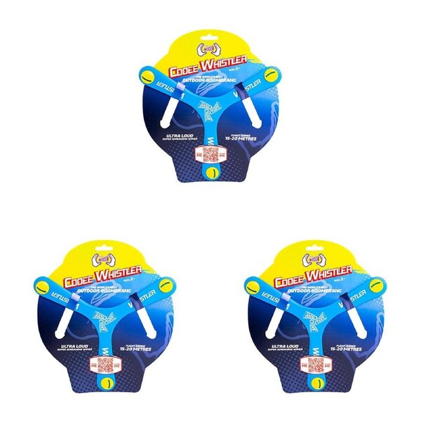 3x Cooee Cooee Whistler Kids/Family Outdoor Backyard Sport Games Play Toys 3y+
