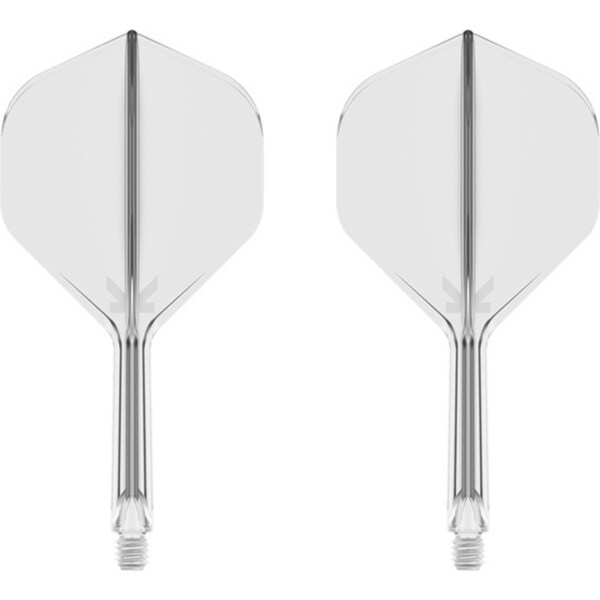 2x Target K-Flex Moulded Lightweight Integrated Flight & Shaft No.2 Game Darts