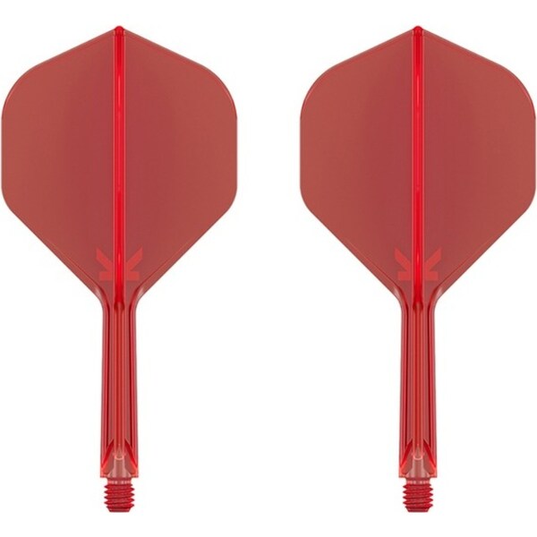 2x Target K-Flex Moulded Lightweight Integrated Flight & Shaft No.2 Game Darts