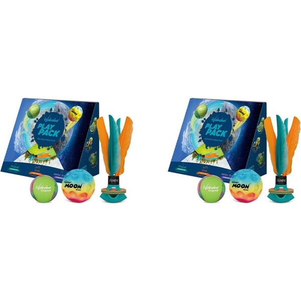 2x Waboba Play Pack Bundle Flyer Outdoor/Backyard Family Sports Game Play