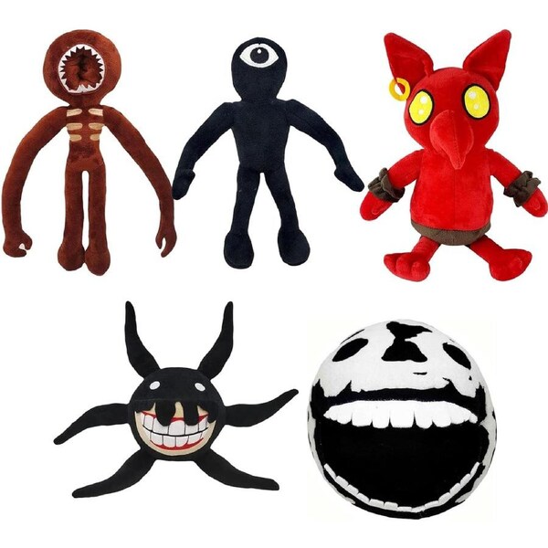 5pcs El Goblino Doors Monster Plush - 2023 Horror Game Stuffed Animals for Fans