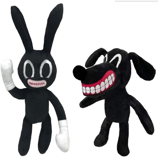 Cartoon Rabbit & Dog Siren Head Plush Toys - Birthday Gift for Boys and Girls