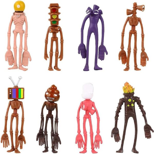 8pcs Siren Head Action Figures - Monster Horror Models