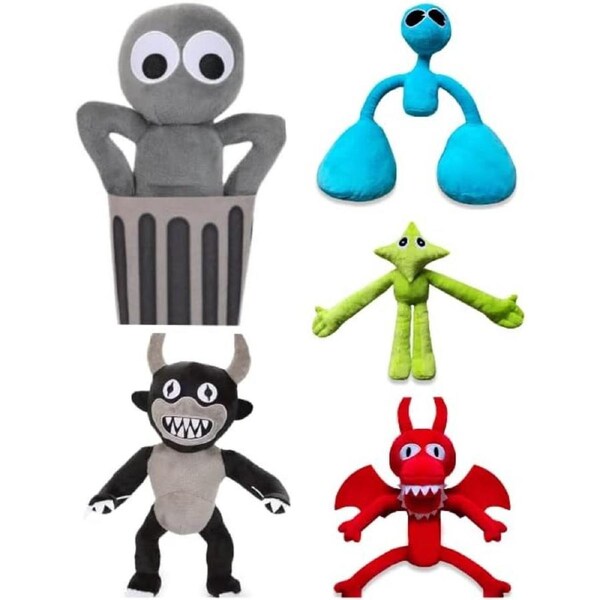 5pcs Rainbow Friends Plush Toys Set - Christmas/Thanksgiving Gift for Game Fans