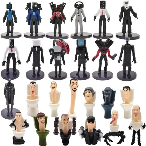 Skibi Toilet Action Figures Set - 25pcs, Anime Game Cartoon Characters