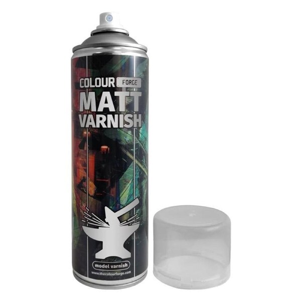 Colour Forge - Aerosol Spray Primer - Matt Varnish 500ml