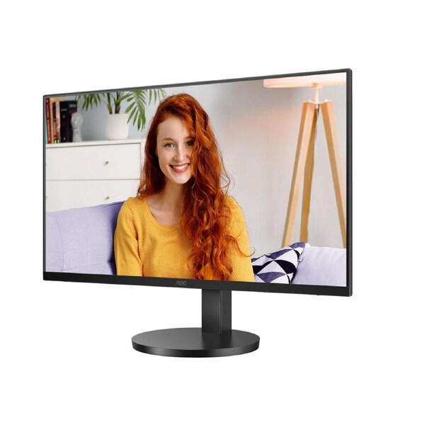 AOC 27' IPS 4K 3840 x 2160 UHD, HDR10, Speakers, Flicker FREE, HDMI 2.0 x 2, DisplayPort 1.4 x 1 black. VESA 100, Height Adjust, Office Monitor