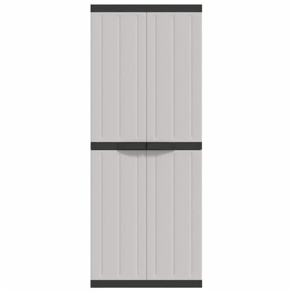 Outdoor Storage Cabinet Lockable Garden Garage Cupboard Adjustable Shelves 1.6m