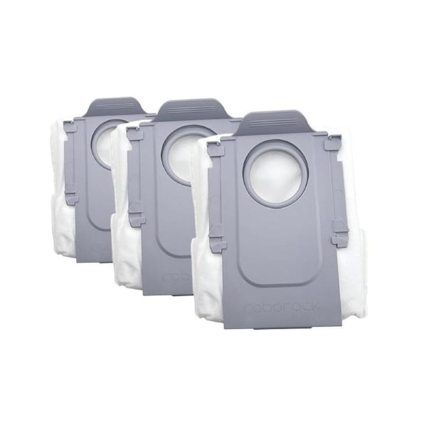 3 Roborock Dust Bags For S8 MaxV Ultra, S8 Max Ultra, Qrevo & Saros Series Robot Vacuums Genuine