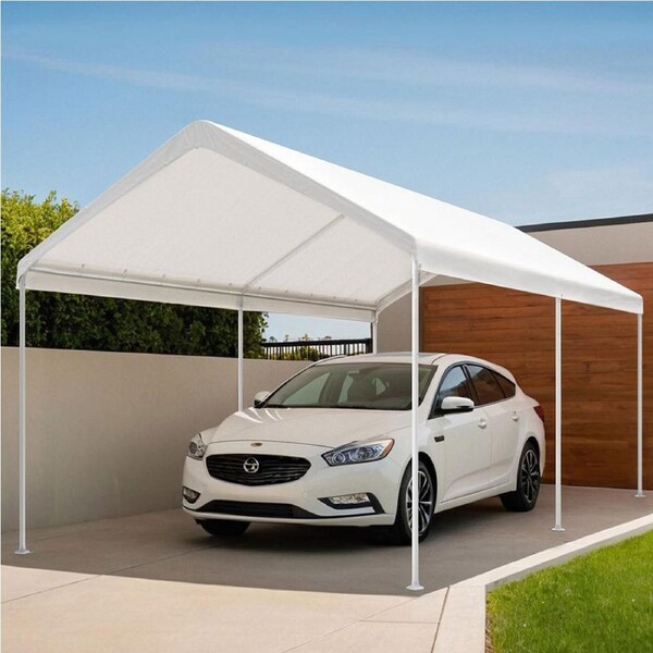 InstaHut Carports 3x6m Carport Kits Steel Shelter Gazebo Canopy Garage Portable Garden Shed