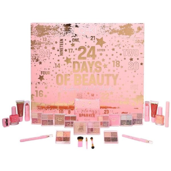 Q-KI 24 Days of Beauty Advent Calendar Makeup Set