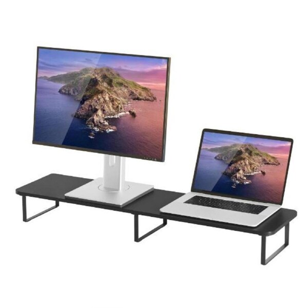 mbeat ACA-MSTD-03BLK activiva Black Dual Monitor Riser Black 1000mm×260mm×122mm