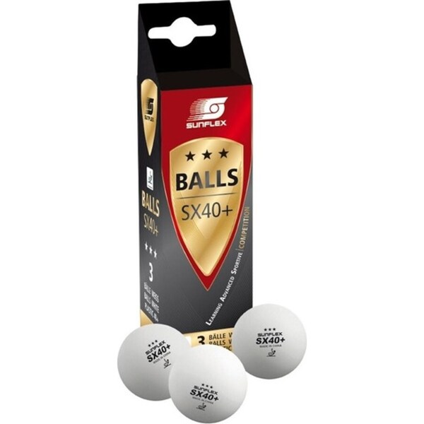 1 Pack of 3 Sunflex Table Tennis Balls Ping Pong Racket Racquet Game