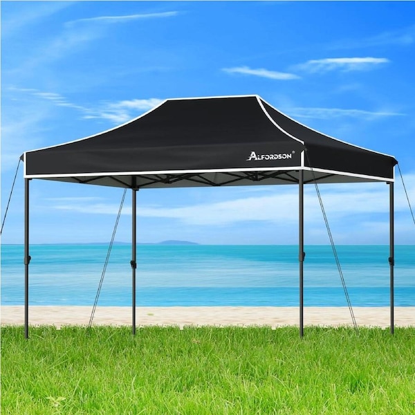 ALFORDSON Gazebo 3x4.5m Pop Up Marquee Canopy Black