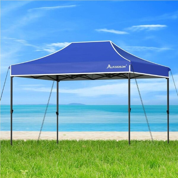 ALFORDSON Gazebo 3x4.5m Pop Up Marquee Canopy Blue