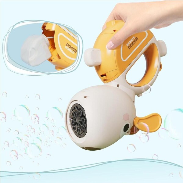 Rechargeable Bubble Gun for Toddlers: Bubble Machine for Kids - Bubbles for Kids Age 3-12 - Summer Outdoor Toys Birthday Gift for Boys Girls Age 1-3 4