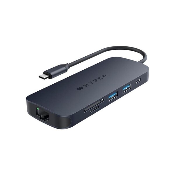 HyperDrive Next 8 Port USB C Hub: 4K HDMI 10Gbps USB C/A 140W PD SD/microSD