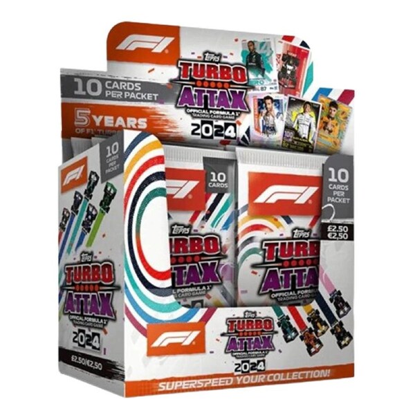 TURBO ATTAX Formula 1 2024 Trading Cards Booster Box