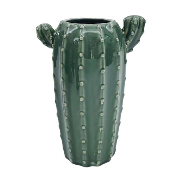 Urban Cactus Flower Vase Green 26cm Home Decorative Outdoor Garden Decor