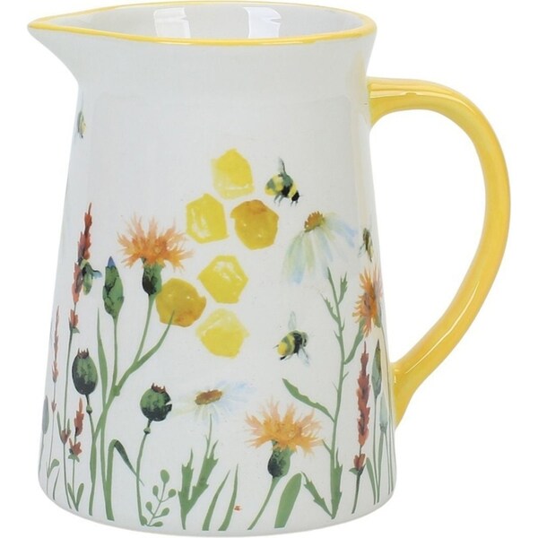 Urban Bee Meadow Pouring Jug Yellow 15cm Serveware Home Kitchen Decor