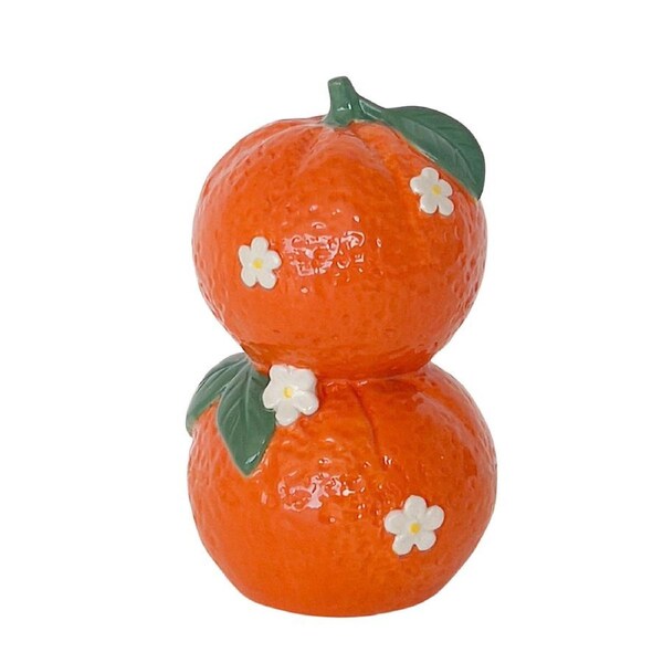 Urban Tuscan Oranges Flower Vase Orange 16cm Decorative Kitchen/Lounge Decor