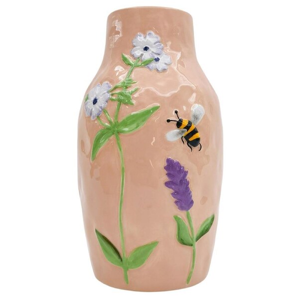 Urban Ella Flower Vase Pink 22cm Decorative Kitchen/Lounge Decor Dolomite