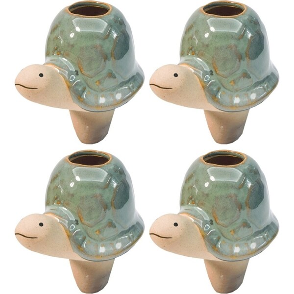 4x Urban Turtle Water Seeper Turquoise Home Decorative Outdoor Garden Decor