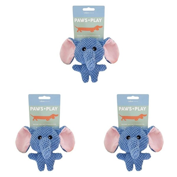 3x Urban Squeaker Animal Assorted Dog/Pet Durable Play Interactive Chew Toy