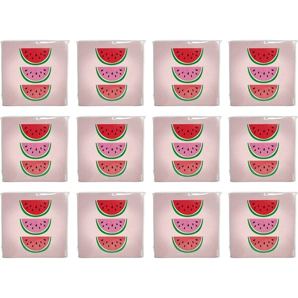 12x 20pc Urban Watermelon Napkins Red Pink 33x33cm Kitchen Decor Tableware