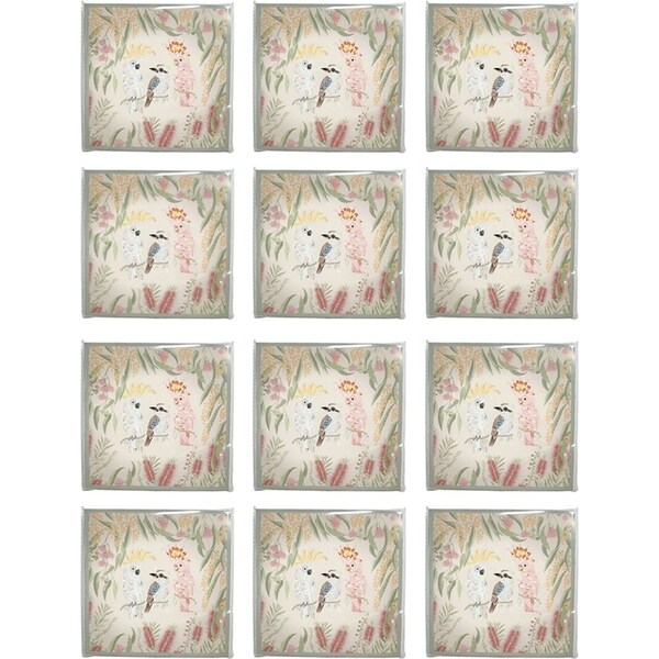 24x 20pc Urban FB Birds Napkins Pink White 33x33cm Kitchen Decor Tableware