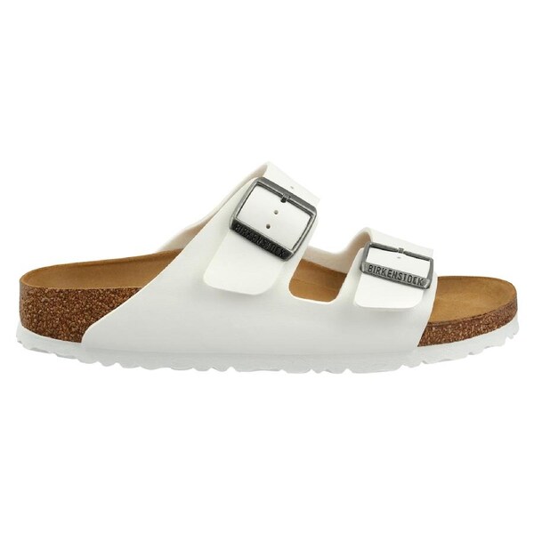 Birkenstock Unisex Arizona Birko-Flor Narrow Fit Sandals White 45