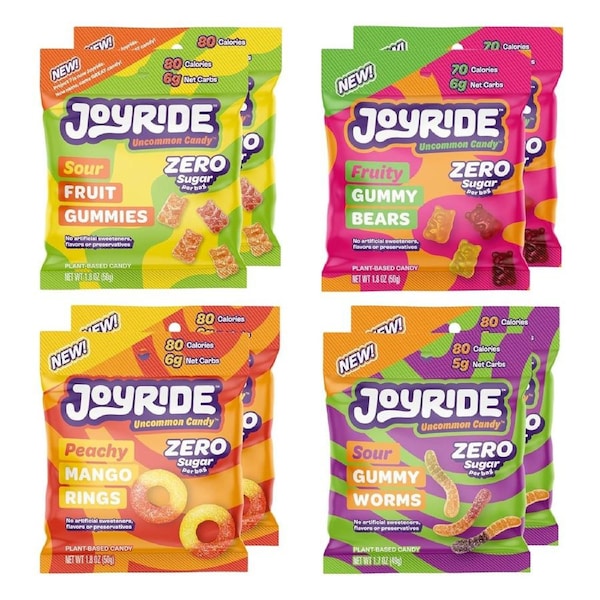 JOYRIDE Sugar Free Gummies Variety Pack - 8 Pack