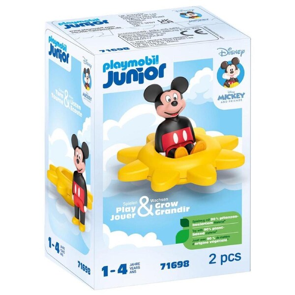 Playmobil Junior Disney Mickey Mouse Spinning Sun with Rattle Feature (71698)