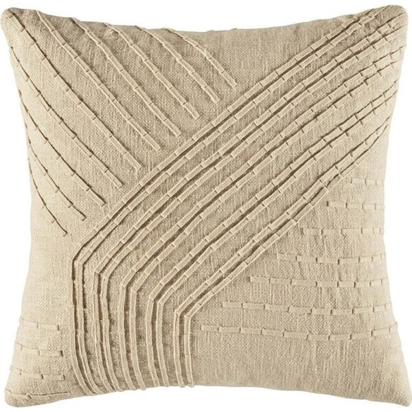 Kas Australia Arlia Filled Cushion/Throw Pillow Square Decor 50x50cm Natural