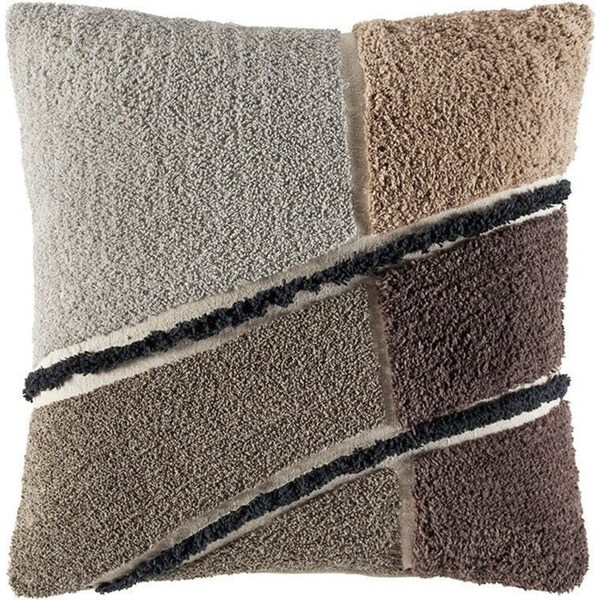 Kas Australia Chester Filled Cushion/Pillow Square Home Decor 50x50cm Neutral