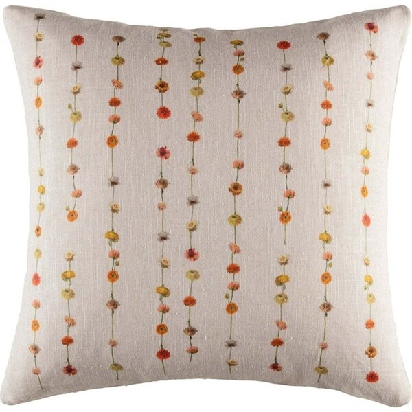 Kas Australia Flora Filled Cushion/Pillow Decor Square 50x50cm Multicoloured