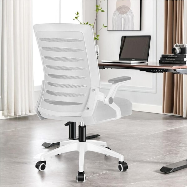 1 ALFORDSON Office Mesh Chair Mid Black Grey & White