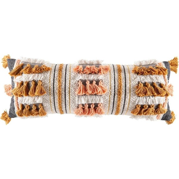 Kas Australia Lyric Filled Cushion Home Decor Rectangle 35x80cm Multicoloured