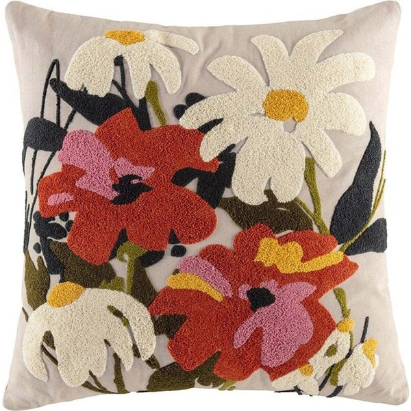 Kas Australia Olie Filled Cushion/Pillow Decor Square 50x50cm Multicoloured