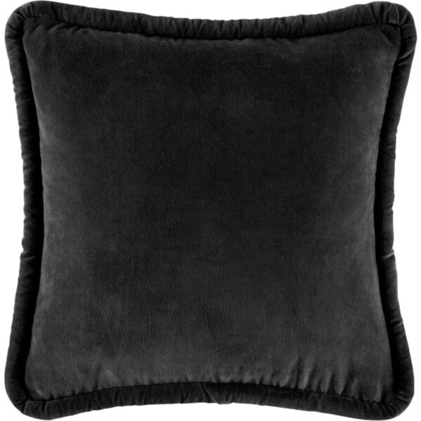 Kas Australia Pascale Filled Cushion/Pillow Home Decor Square 50x50cm Black